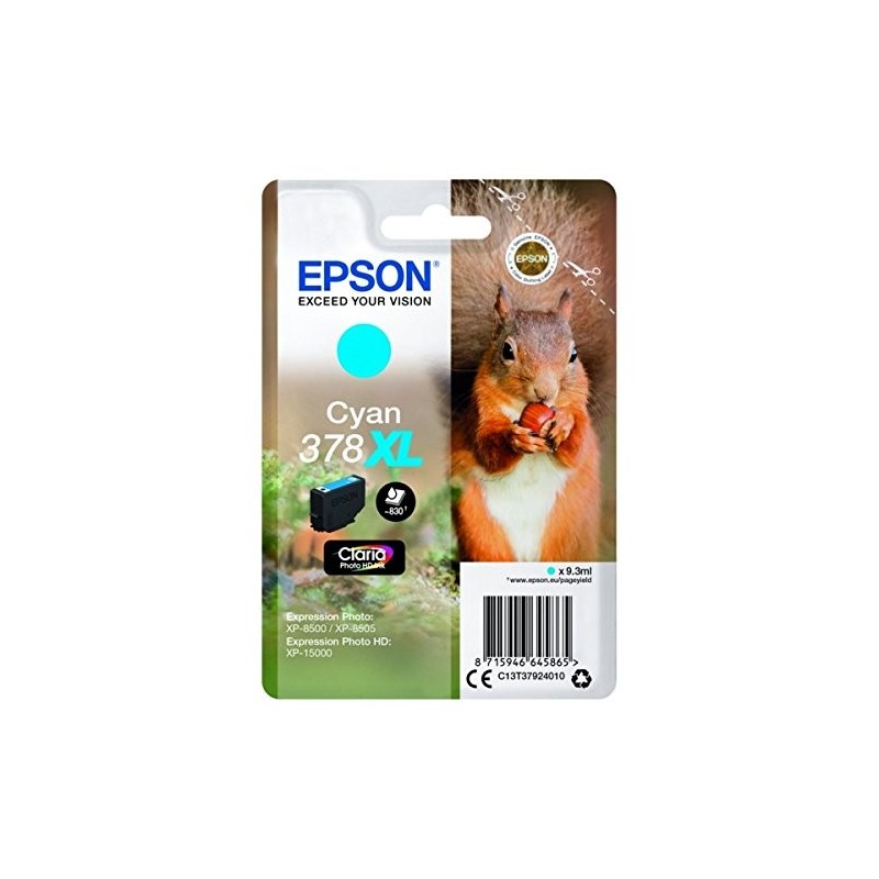 EPSON T3792 (378XL) CYAN CARTUCHO DE TINTA ORIGINAL C13T37924010