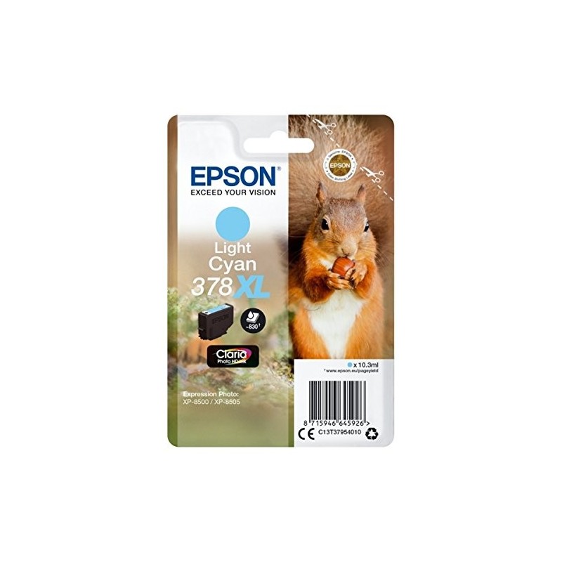 EPSON T3795 (378XL) CYAN LIGHT CARTUCHO DE TINTA ORIGINAL C13T37954010