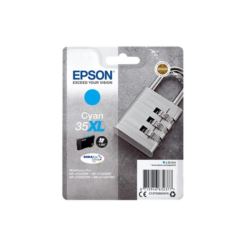 EPSON T3592 (35XL) CYAN CARTUCHO DE TINTA ORIGINAL C13T35924010
