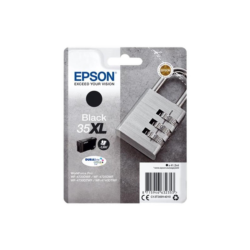 EPSON T3591 (35XL) NEGRO CARTUCHO DE TINTA ORIGINAL C13T35914010