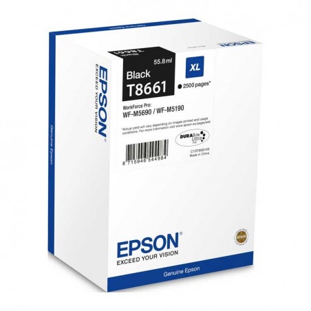 EPSON T8661 XL NEGRO CARTUCHO DE TINTA ORIGINAL C13T866140