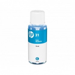 HP 31 Cyan Botella de Tinta Original - 1VU26AE