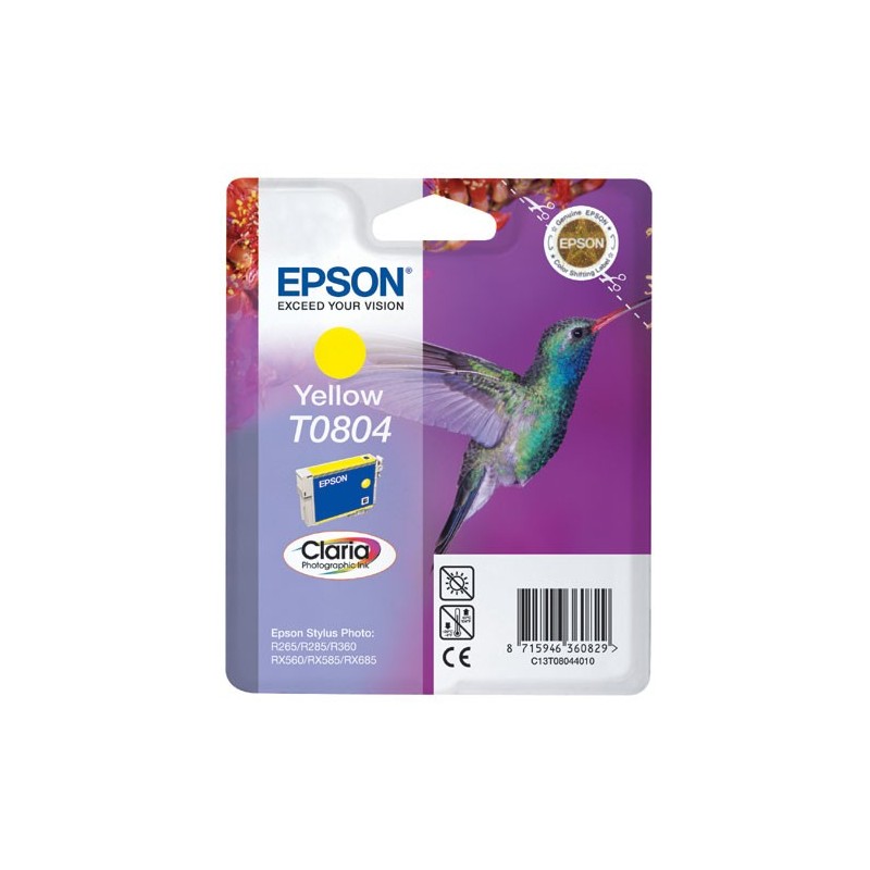 EPSON T0804 AMARILLO CARTUCHO DE TINTA ORIGINAL C13T08044011